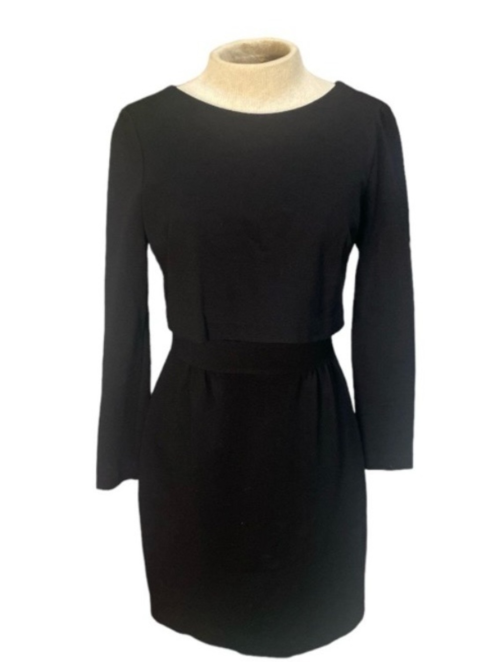 TRINA TURK Black  NWOT Malana Ponte Popover Sheath Dress Size 2